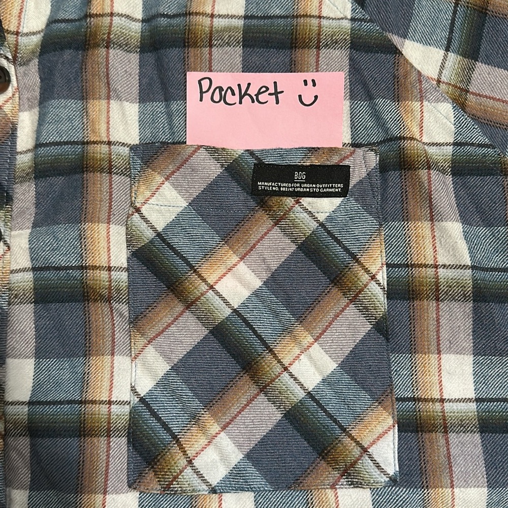 BDG Urban Outfitters Oversized Brendan Women’s Flannel Shirt - Picture 4 of 13